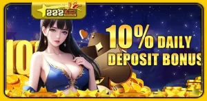 10% DAILY DEPOSIT BONUS