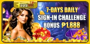 7 days challenge Sign in Bonus